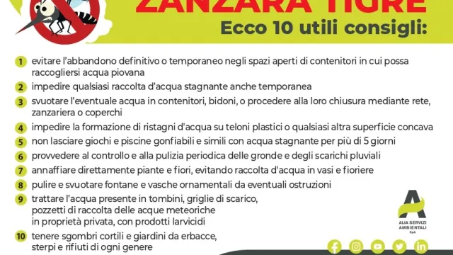 Sensibilizzazione Zanzara Tigre