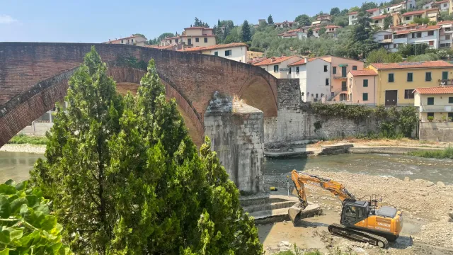 Lavori consolidamento Ponte Mediceo
